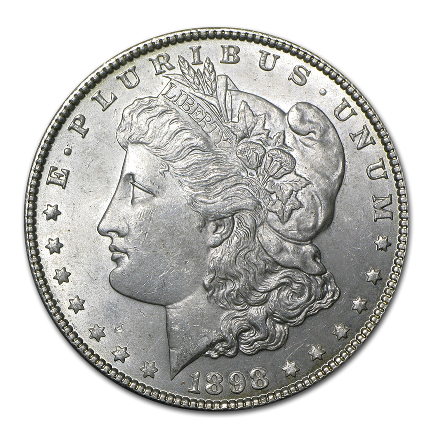 1898 O Morgan Silver Dollar $1 Brilliant Uncirculated BU 90% Silver 1898 O Morgan Silver Dollar $1 Brilliant Uncirculated BU 90% Silver