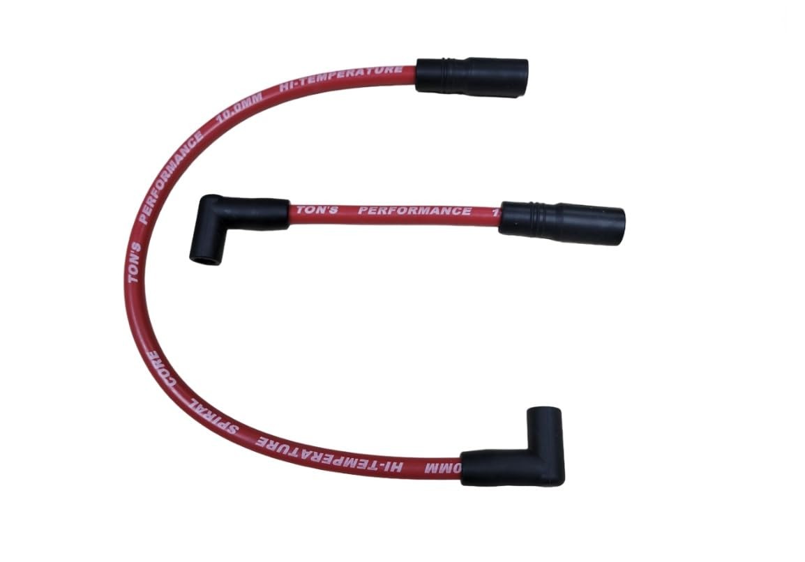 Red 10mm Spark Plug Wires Harley Davidson 1999-2017 FX Dyna Softail