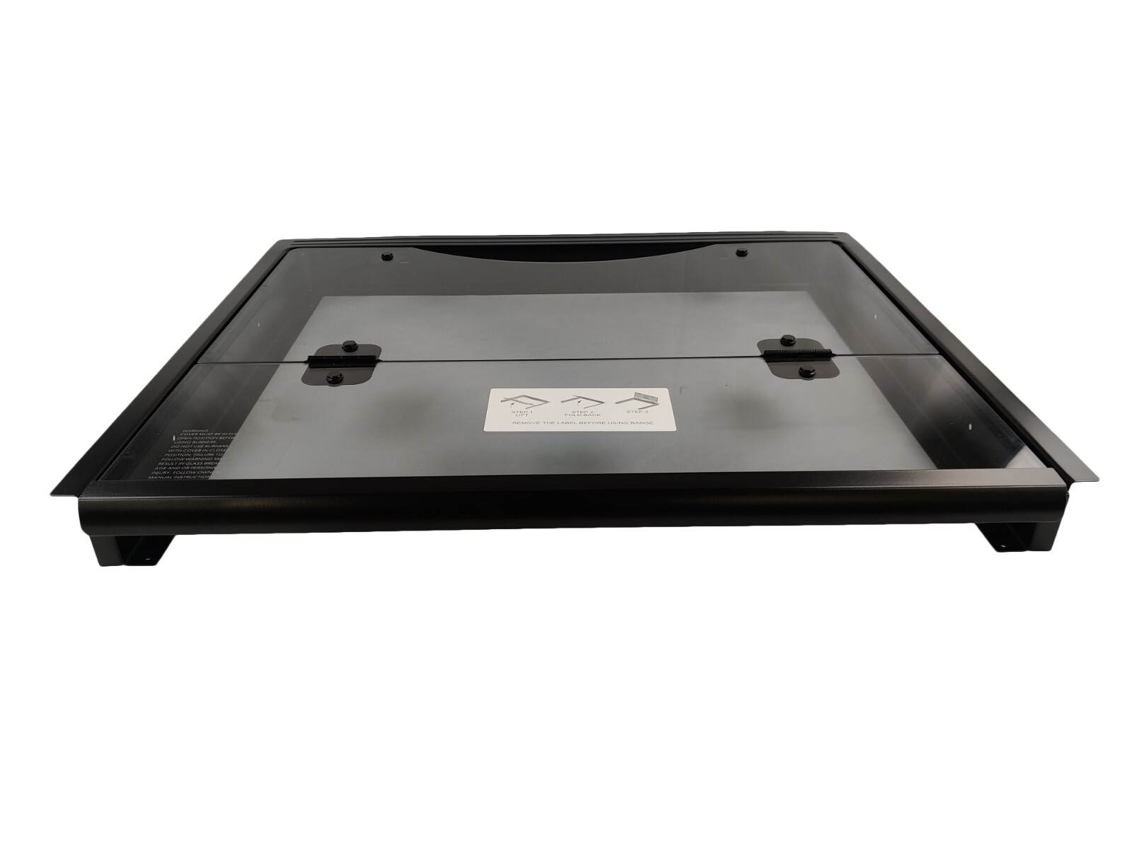 Dometic Atwood Bi Fold Range Stove Cover Glass 3 Burner Black Folding RV Camper Dometic Atwood Bi Fold Range Stove Cover Glass 3 Burner Black Folding RV Camper