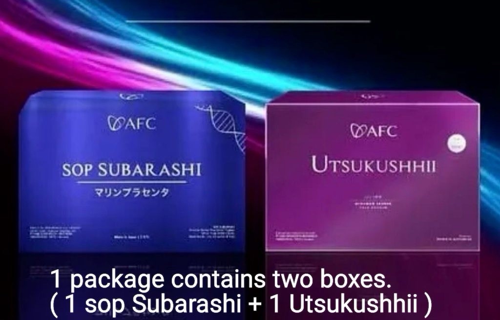 1 package contains two boxes.              ( 1 Sop Subarashiii + 1 Utsukuhhiii )