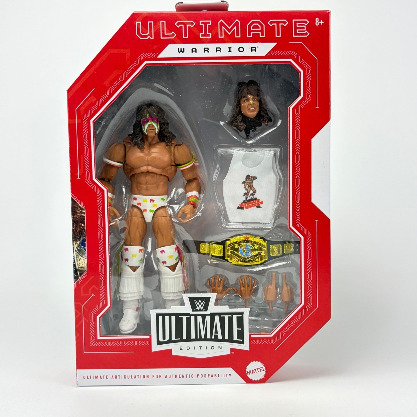 Mattel WWE Ultimate Edition Legends Ultimate Warrior Figure Exclusive In Hand