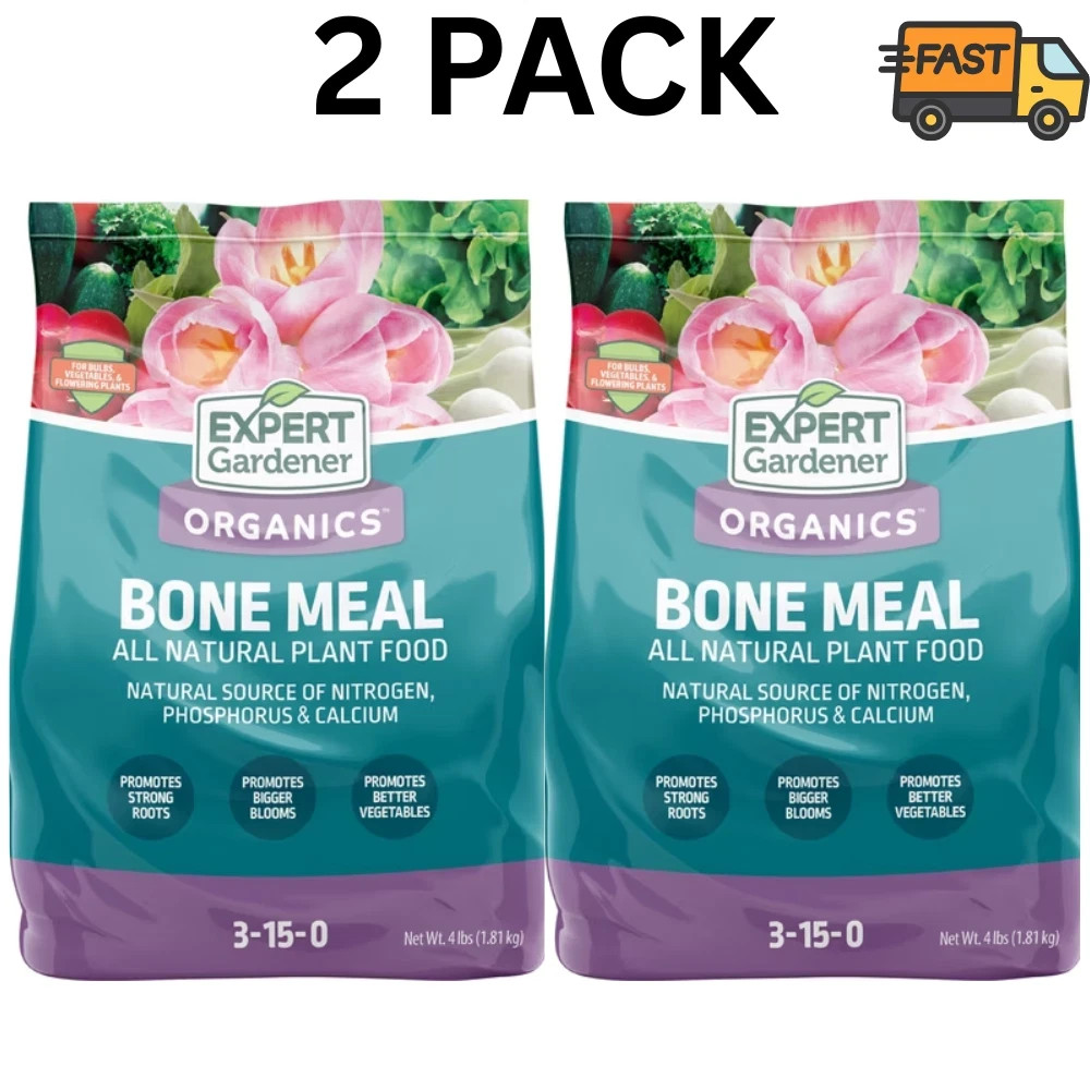 Expert Gardener Bone Meal Fertilizer 3-15-0 4 lb Pack of 2 Plant Food Expert Gardener Bone Meal Fertilizer 3-15-0 4 lb Pack of 2 Plant Food