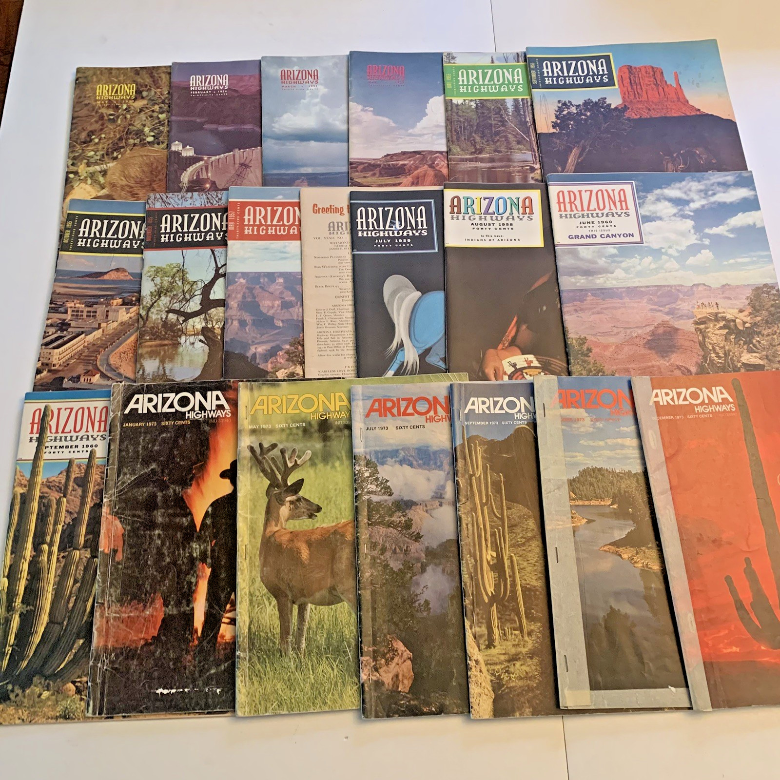 Arizona Highways Magazine Lot 20 Vintage 1950s 60s 70s Southwest Desert life