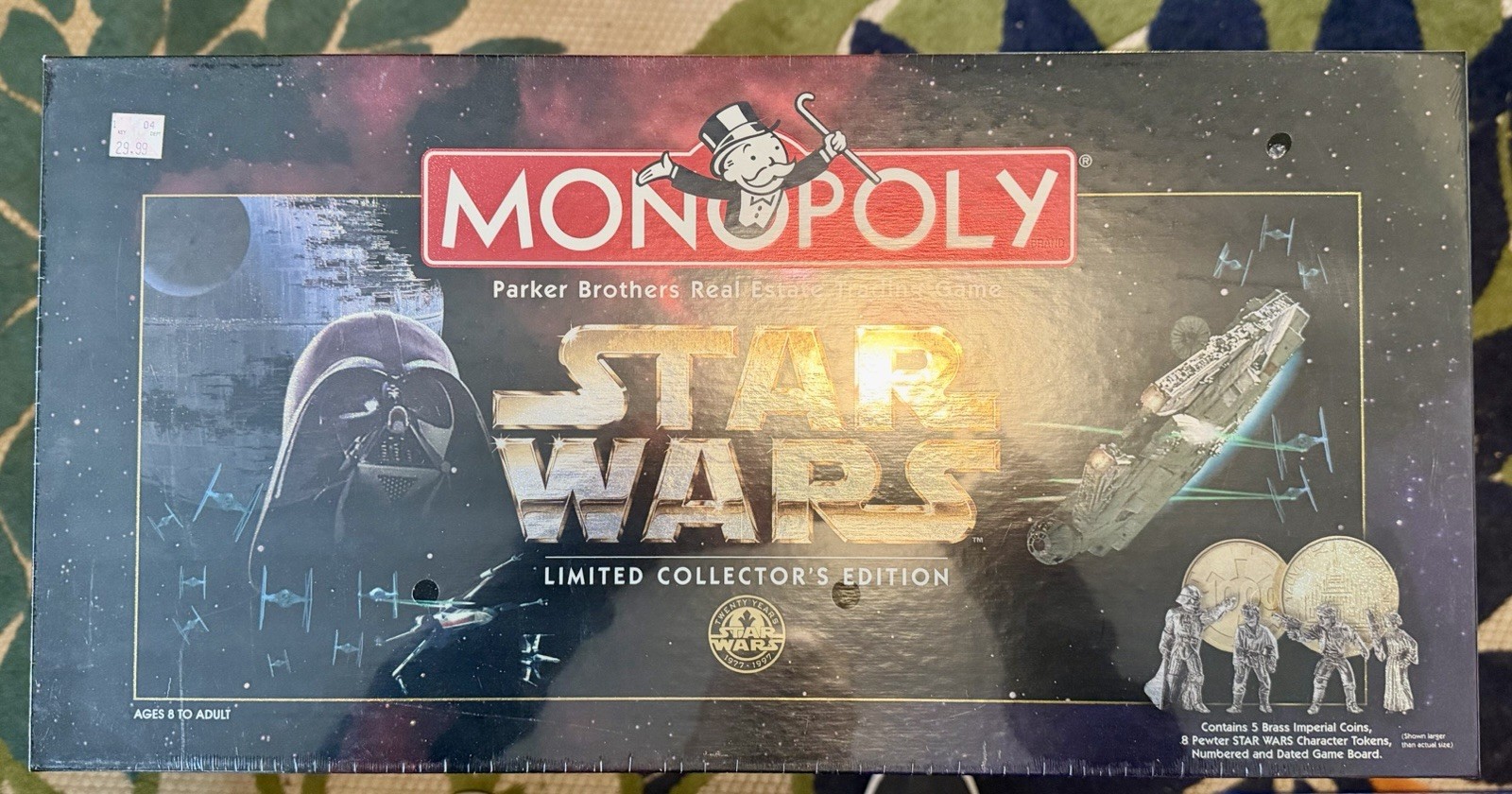 Star Wars Monopoly 1996 Limited Collector’s Edition 20th Anniversary New Sealed