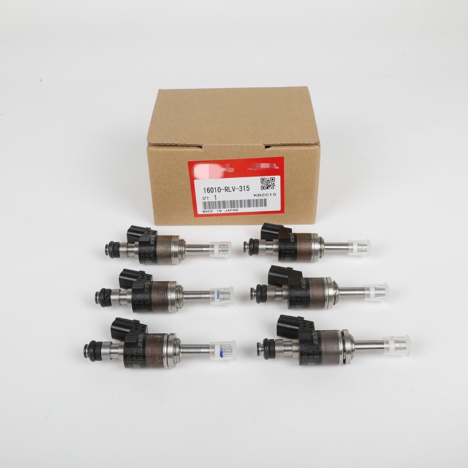 6Pcs Fuel Injector Set OEM 16010-RLV-315 For 3.5L V6 Pilot Odyssey Ridgeline