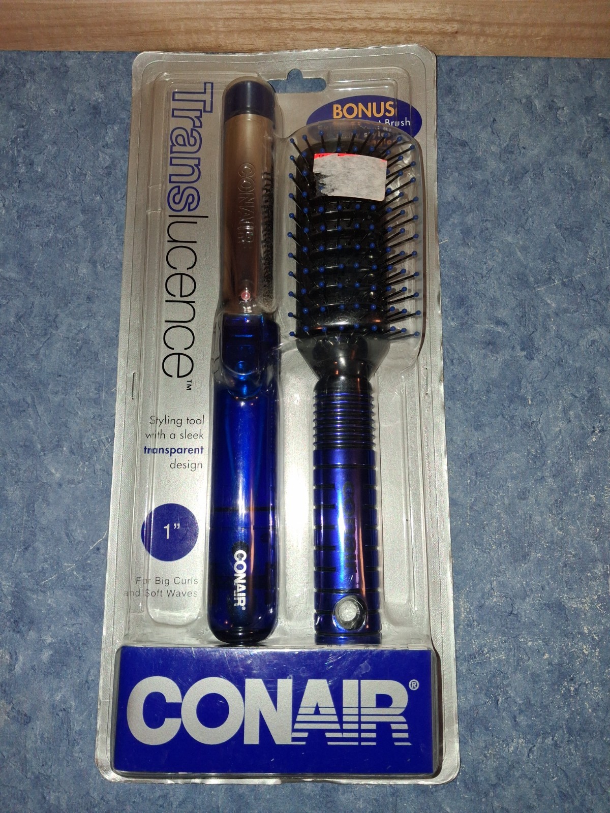 VTG 1998 Conair Translucence Ice Blue 1\ VTG 1998 Conair Translucence Ice Blue 1\