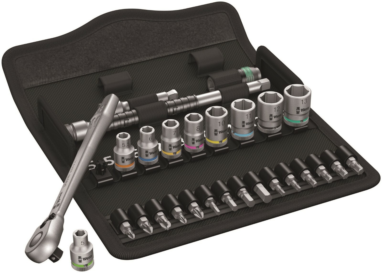 Wera 8100 SA 8 Zyklop Metal Switch Socket Set 1/4\