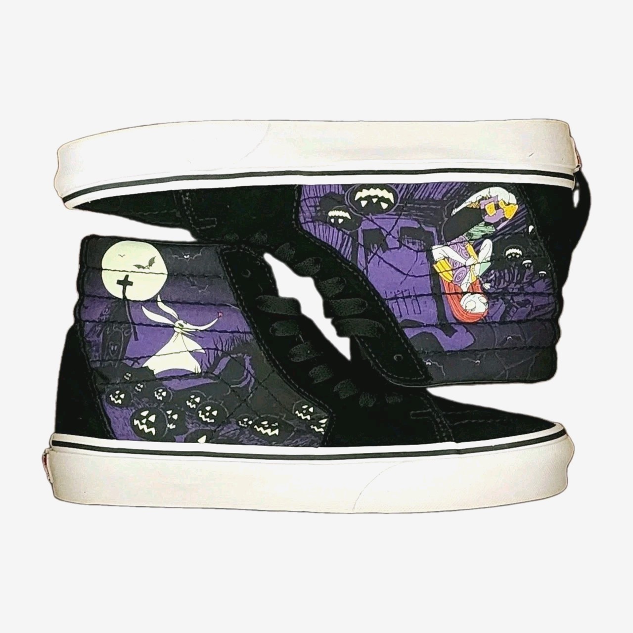The Nightmare Before Christmas x Limited Edition Vans Sk8- High Jacks Women\'s 7 The Nightmare Before Christmas x Limited Edition Vans Sk8- High Jacks Women\'s 7