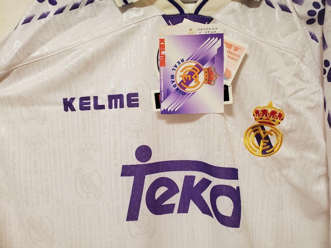 BNWT REAL MADRID 1996 1997  LFP Official Home Jersey KELME  Size L (US M) New