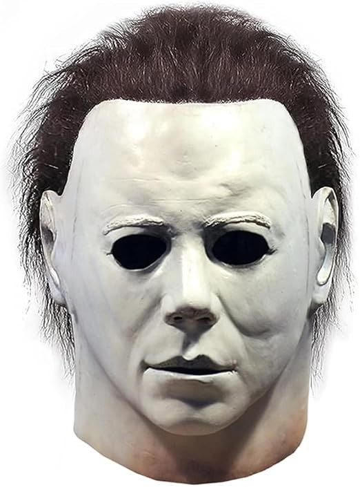 Halloween Michael Myers Mask - Scary Latex Horror Mask for Adults, Cosplay Costu