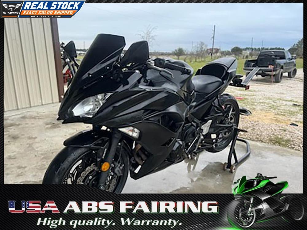 FSM Injection Black Fairing Fit for Kawasaki Ninja 650 2017 2018 2019 EX650 Kit