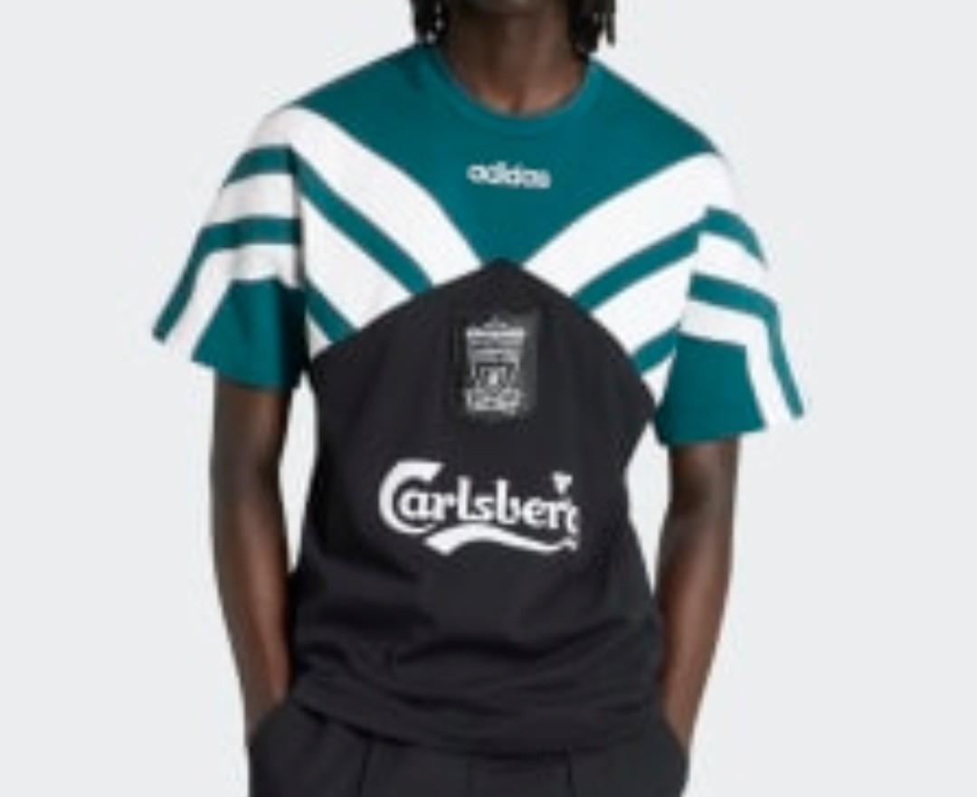 Adidas Liverpool FC 95 size 2XL Heavyweight T-shirt Black/Rich Green. KA8097. Adidas Liverpool FC 95 size 2XL Heavyweight T-shirt Black/Rich Green. KA8097.