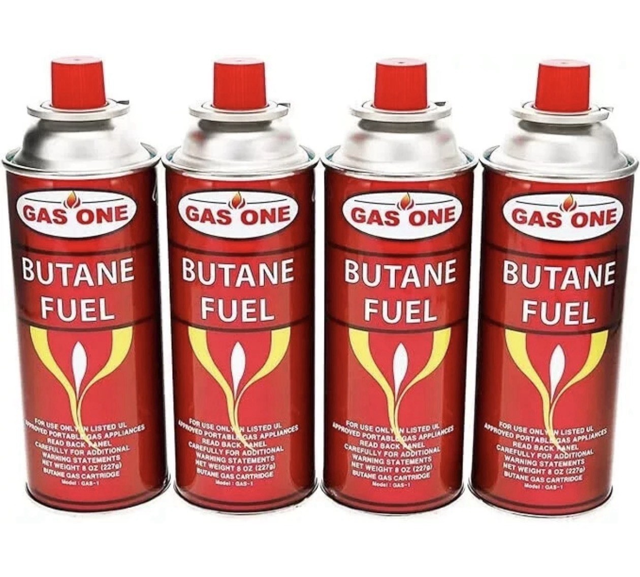 4 Pack Gas One Butane Fuel