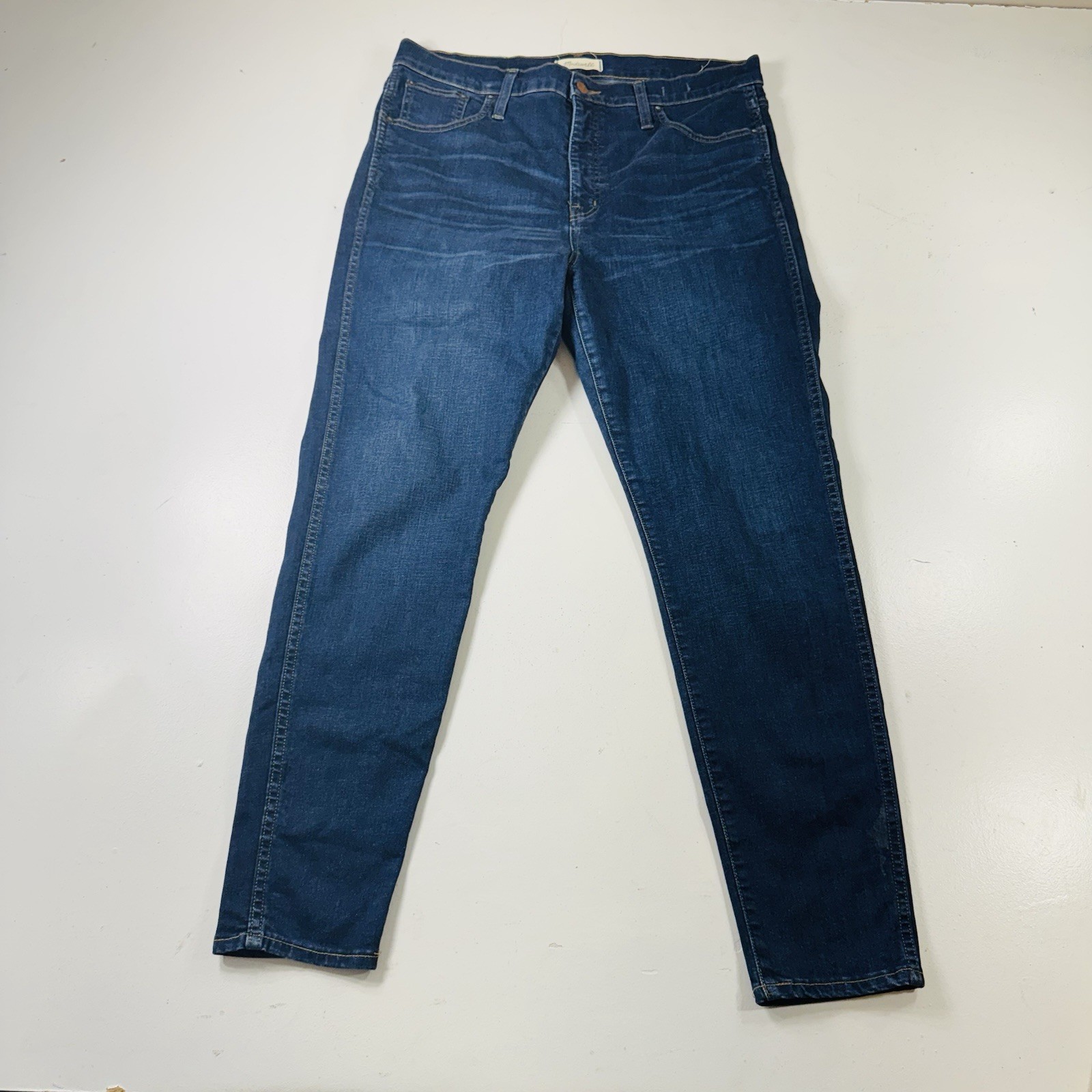 Madewell 10” High Rise Skinny Jeans Dark Wash Blue Stretch Women’s Size 32 Madewell 10” High Rise Skinny Jeans Dark Wash Blue Stretch Women’s Size 32