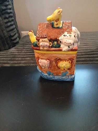 Vintage Express Productions Ceramic Noah’s Ark Cookie Jar Vintage Express Productions Ceramic Noah’s Ark Cookie Jar