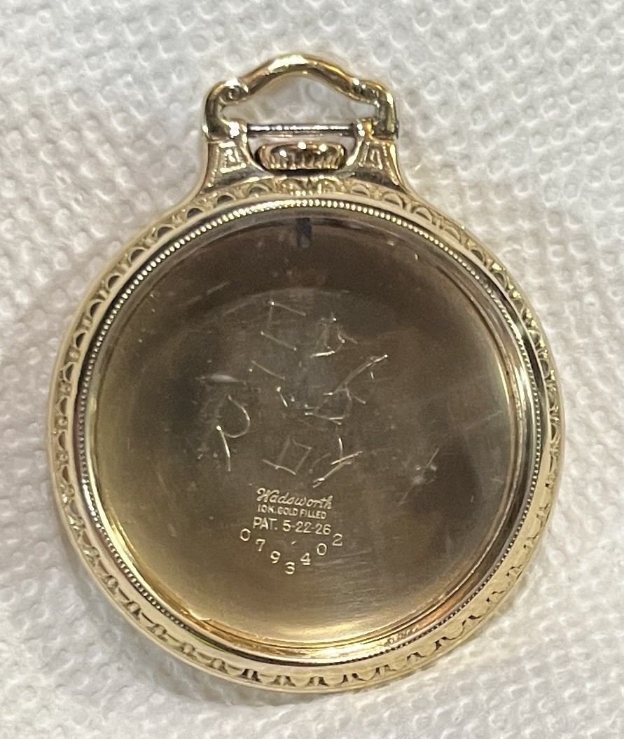 Vintage 16s Wadsworth Gold Filled Hamilton Railroad Pocket Watch Case Vintage 16s Wadsworth Gold Filled Hamilton Railroad Pocket Watch Case