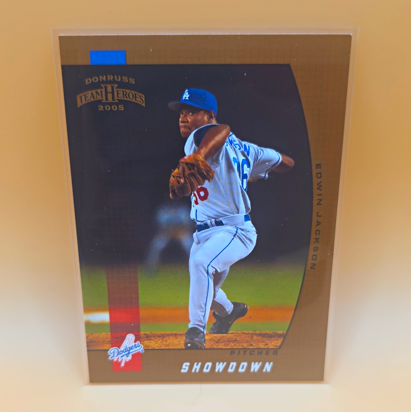 Donruss 2005 Team Heroes Showdown Bronze Edwin Jackson #160 Dodgers /100