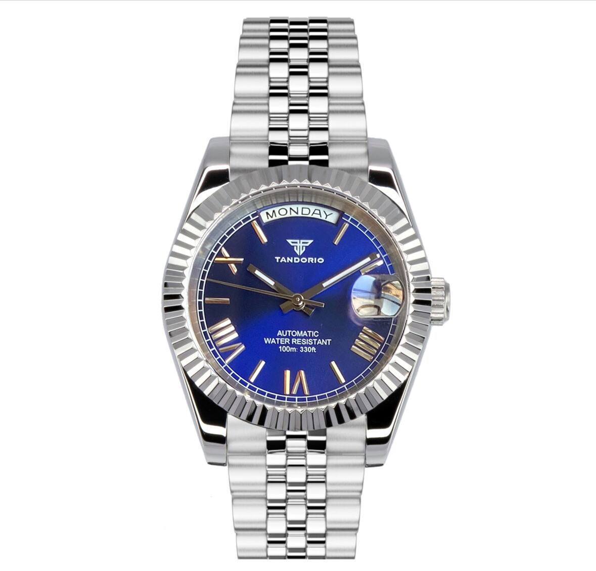 Tandorio 36mm/39mm Sapphire Glass Sunburst Dial 20ATM Japan NH36 Auto Men Watch