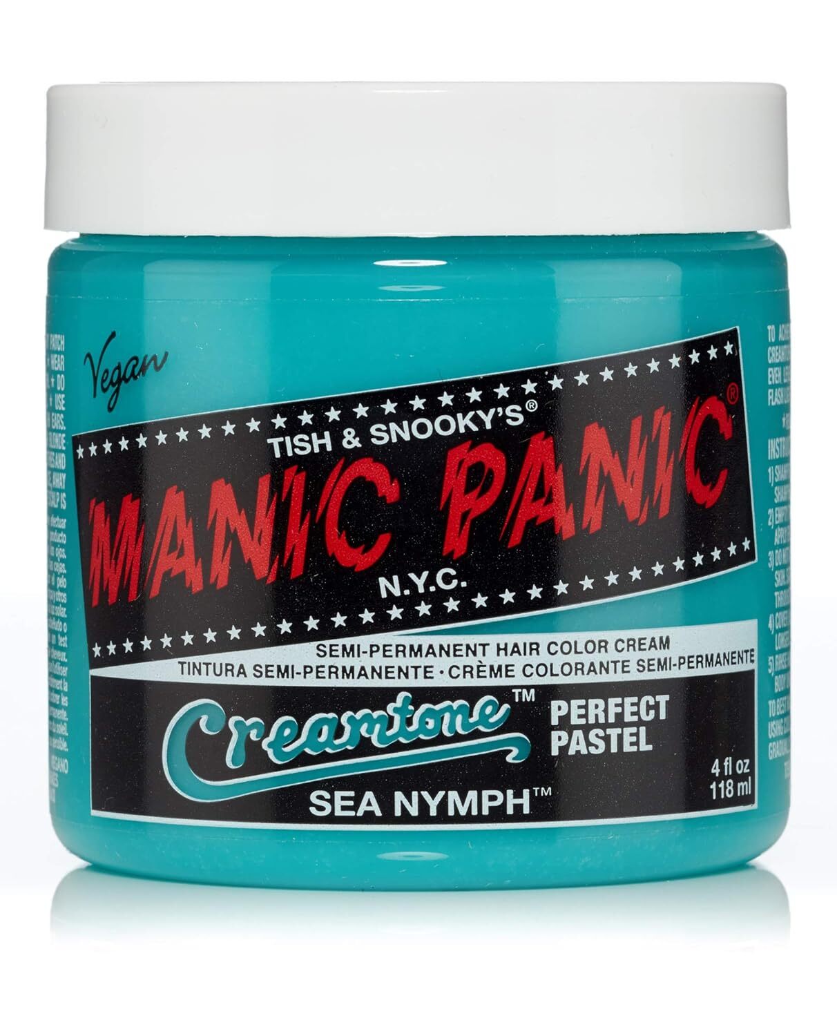 MANIC PANIC Hair Dye Semi Permanent Hair Color-Sea Nymph- 4 oz