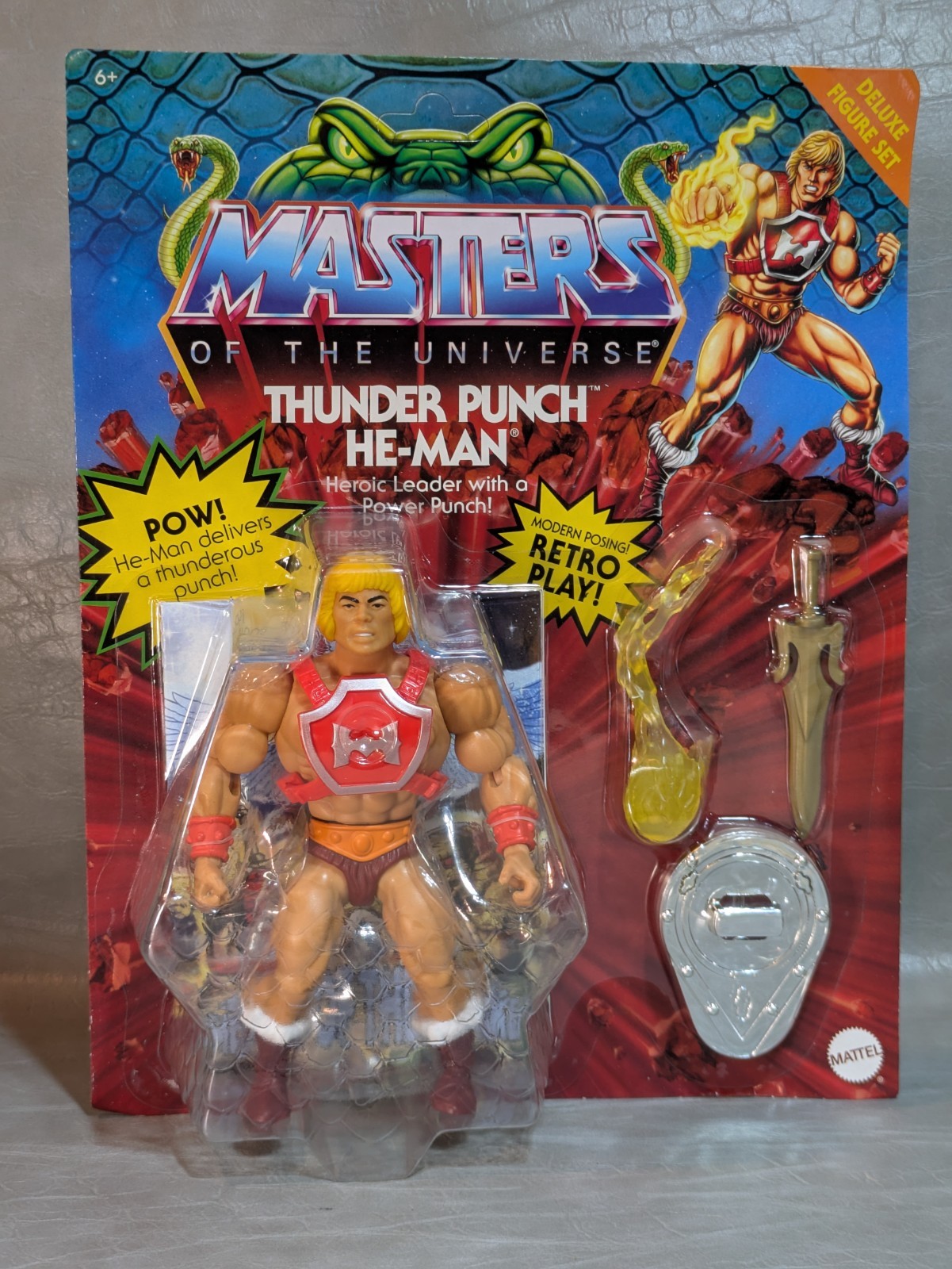 Masters Of The Universe Origins THUNDER PUNCH He-Man Figure 2022 Mattel Sealed