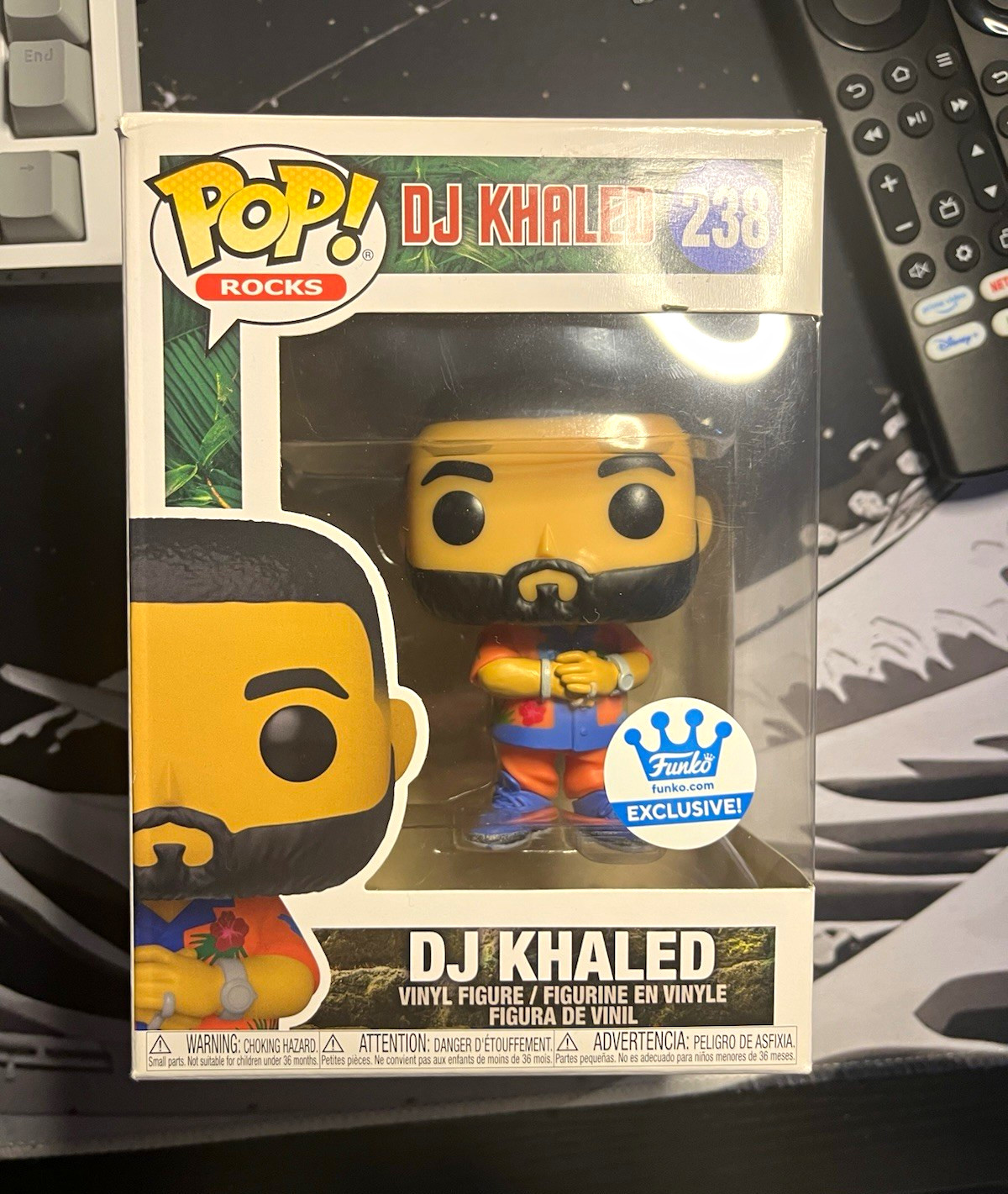 Funko Pop Rocks DJ Khaled #238 Standard Vinyl Figure Funko Exclusive