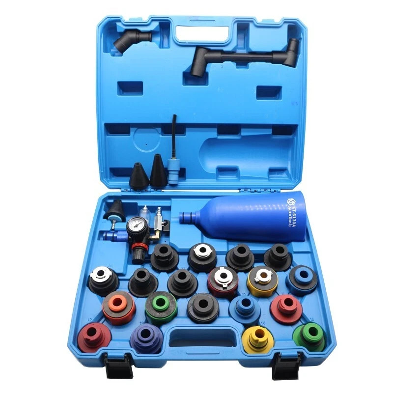 26pcs Car Truck Engine Oil Filler Funnel Filling No-Spill Tool Kit With Adapters