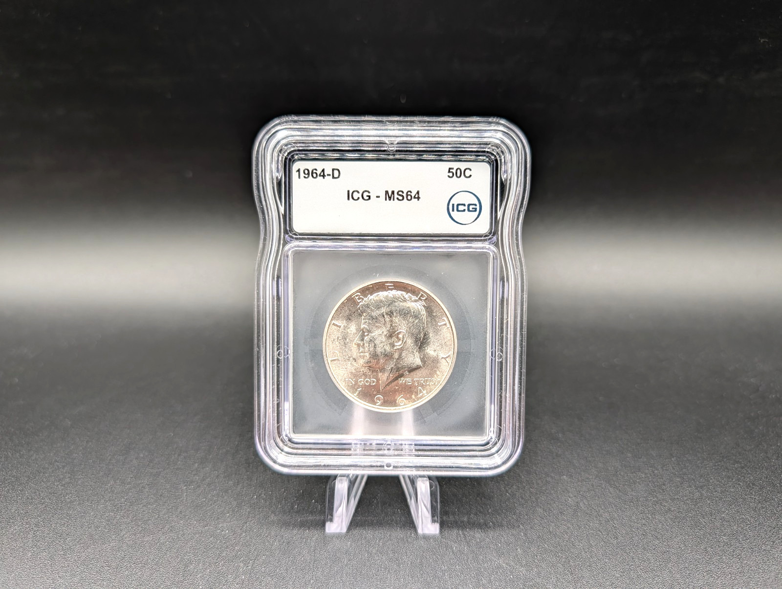 1964-D Kennedy Silver Half Dollar ICG MS64 - 90% Silver - 