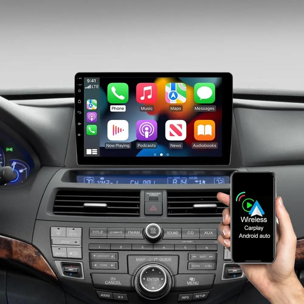 For 2008-2013 Honda Accord Apple Carplay Android 15 Car Stereo Radio GPS Navi