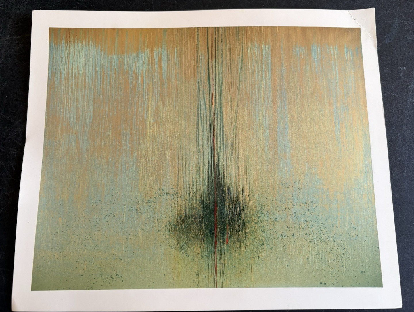 OS art postcard Pat Steir Moons and a River Cheim Read gallery invite invitation OS art postcard Pat Steir Moons and a River Cheim Read gallery invite invitation