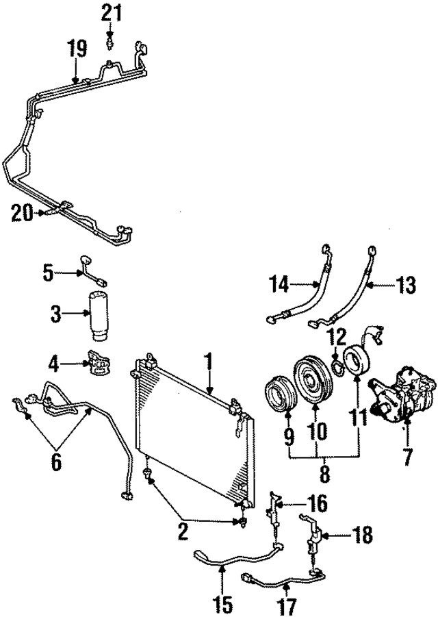 Genuine Toyota A/C Condenser 88460-14310