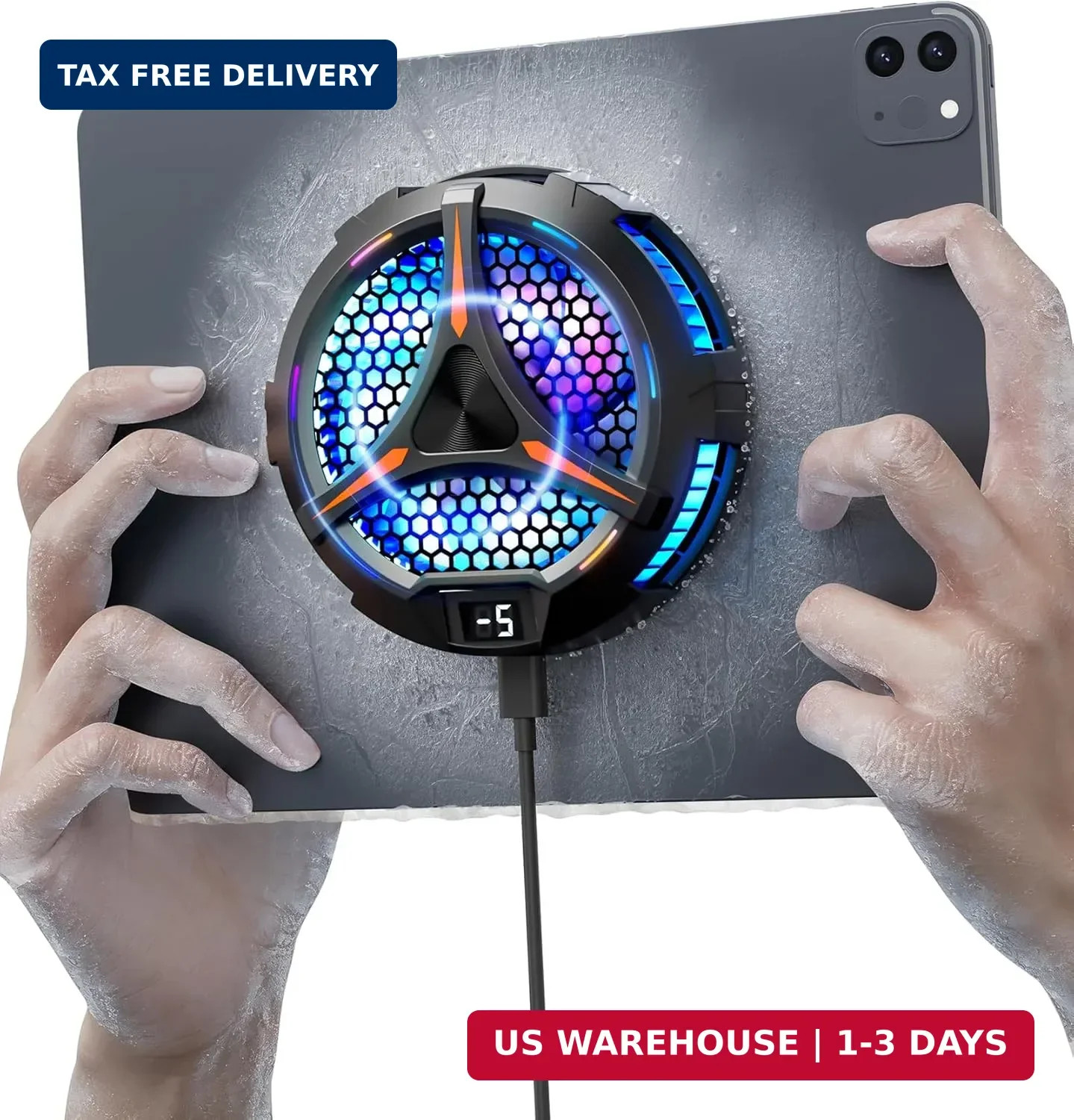 Ipad Cooler,Magnetic Tablet Cooler for Ipad/Surface Pro/Tab,Compatible