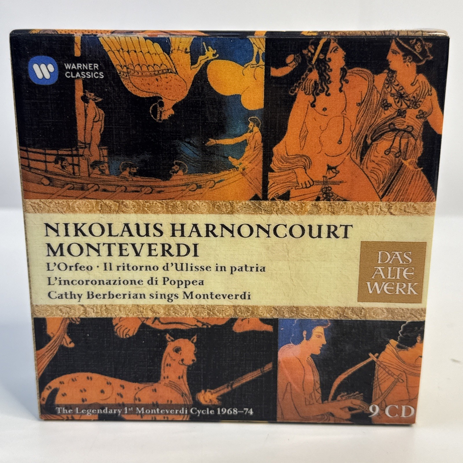 Nikolaus Harnoncourt Monteverdi 9 CD set MINT Nikolaus Harnoncourt Monteverdi 9 CD set MINT