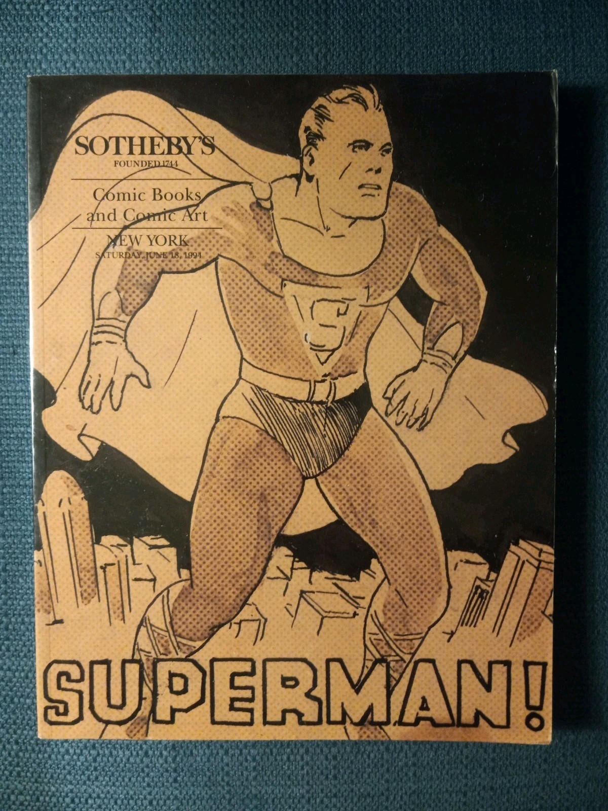 SOTHEBY\'S Comic Books & Comic Art Auction Catalog #6588 1994 Superman Full Color SOTHEBY\'S Comic Books & Comic Art Auction Catalog #6588 1994 Superman Full Color
