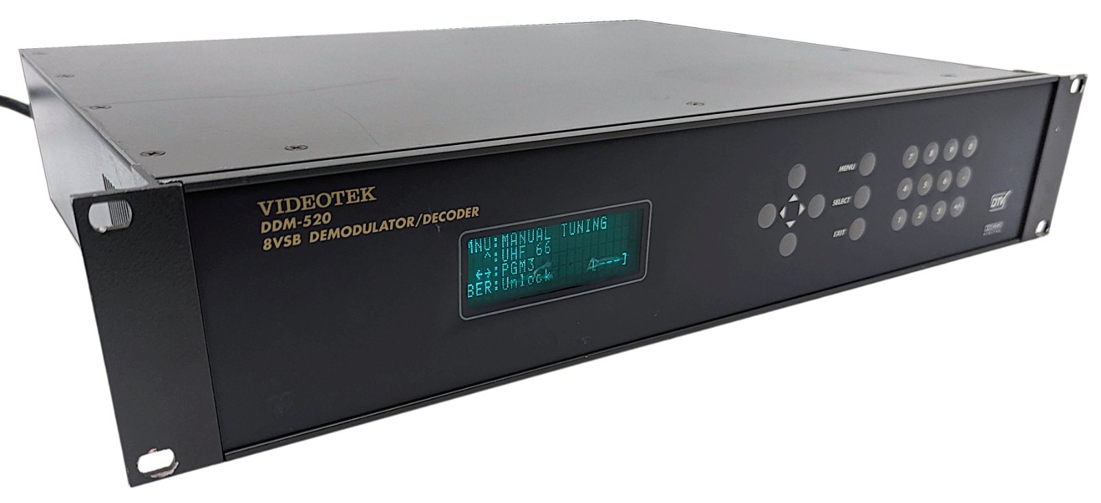 Videotek DDM-520 8VSB Demodulator / Decoder Receiver DVB-ASI TV Broadcast DDM520
