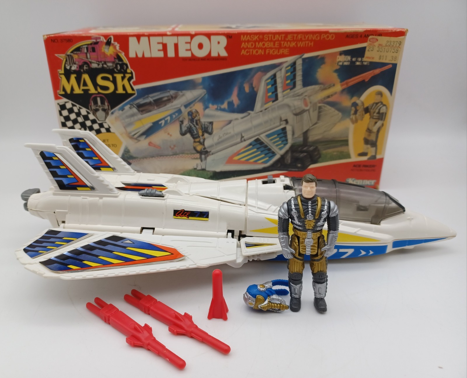 Vintage Kenner MASK M.A.S.K. METEOR Aircraft Complete w/Original Box LOOK Vintage Kenner MASK M.A.S.K. METEOR Aircraft Complete w/Original Box LOOK