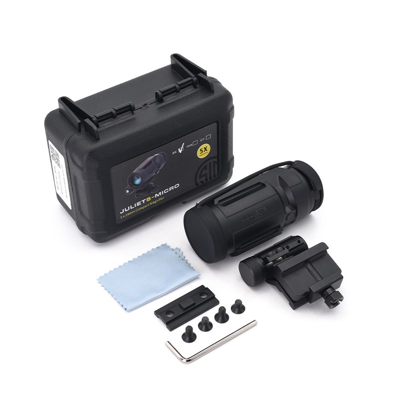 NEW IN STOCK EvolutionGear JULIET5 Micro 5x24mm Magnifier Black / Tan Optional