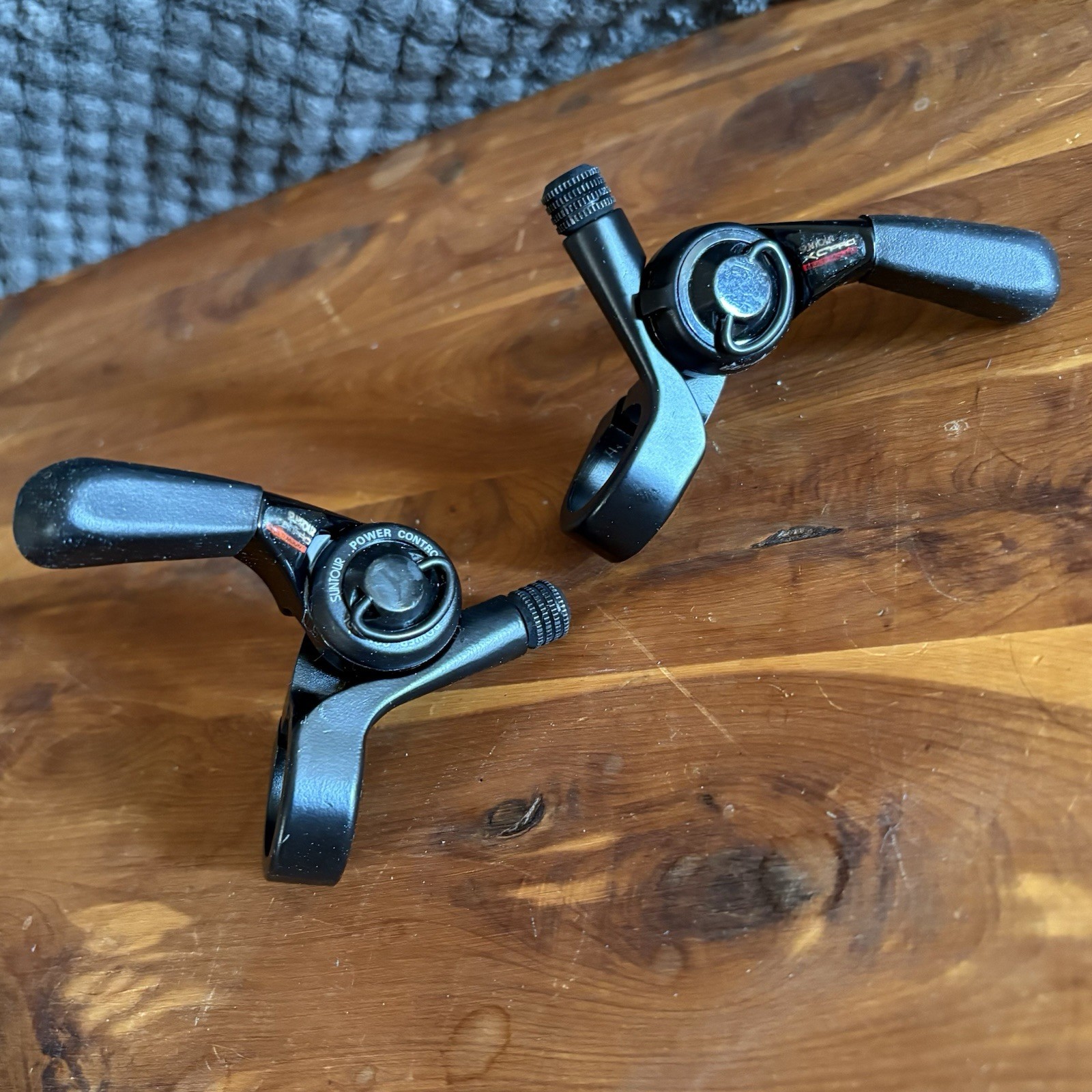 Vtg NOS 1990s SUNTOUR XC PRO Thumb Shifters 7/8 Speed MTB Power Control Thumbies