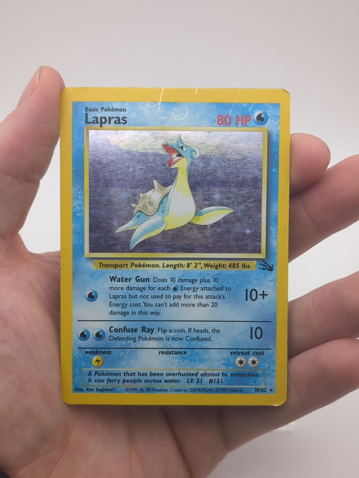 Lapras 10/62 Fossil Holo HP Lapras 10/62 Fossil Holo HP