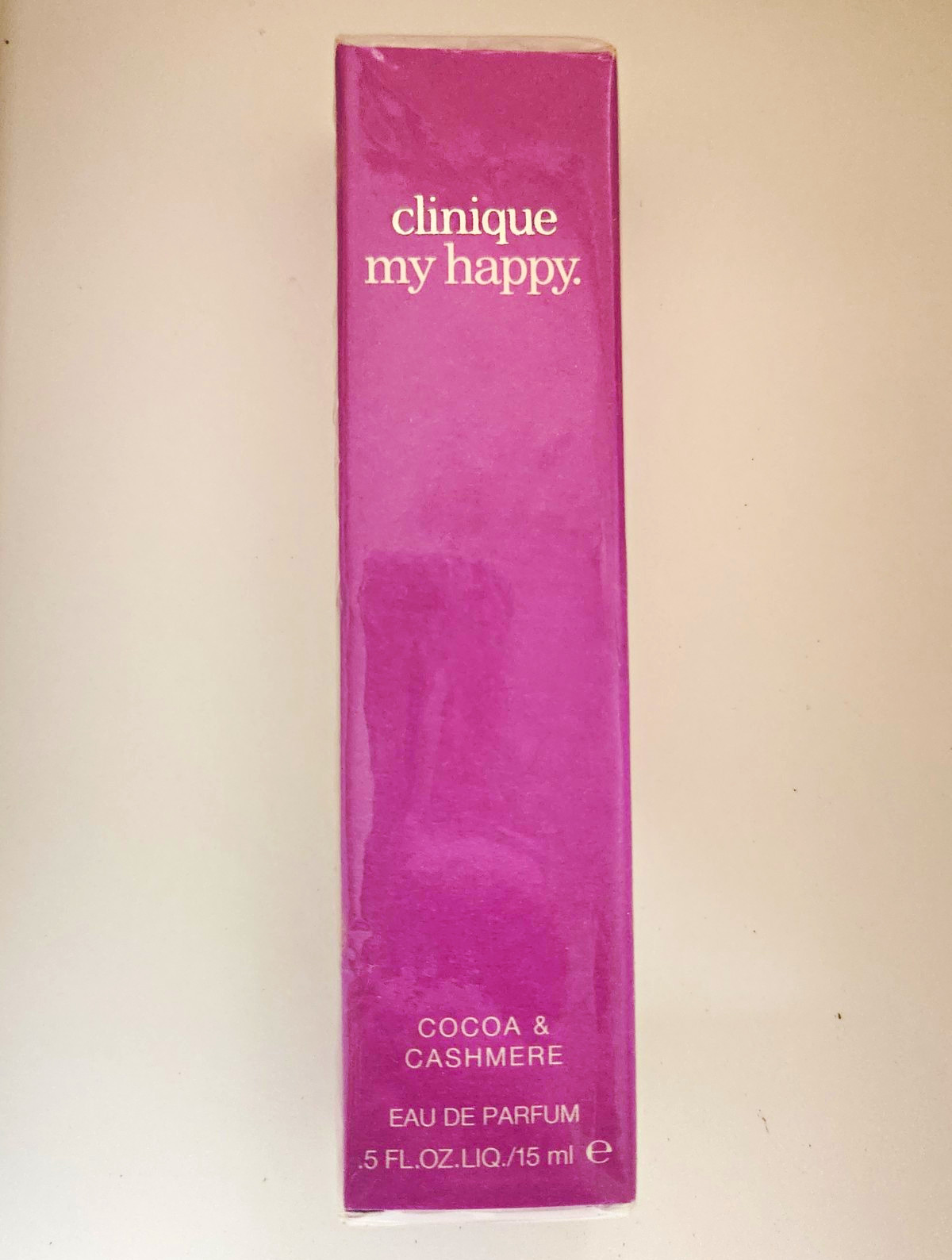 Clinique My Happy Cocoa & Cashmere Eau de Parfum Spray Travel 0.5 fl oz/15ml Clinique My Happy Cocoa & Cashmere Eau de Parfum Spray Travel 0.5 fl oz/15ml