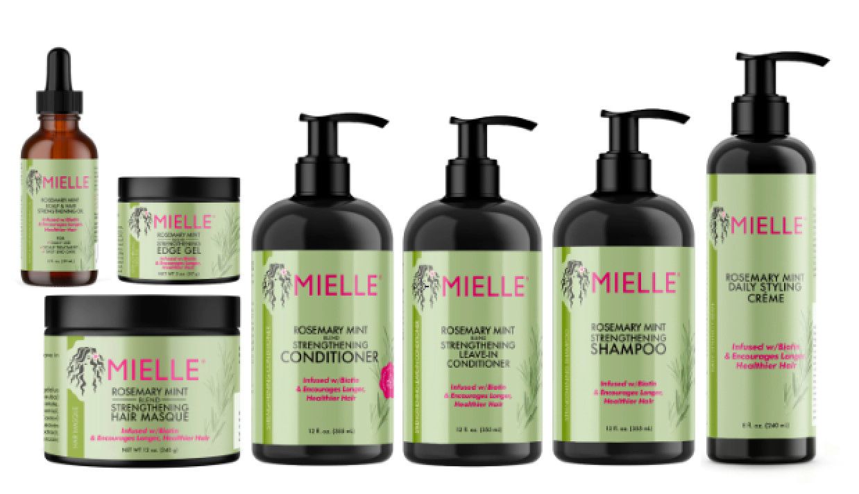 Mielle Organics Rosemary Mint Strengthening 4C Hair Care 7 pc Bundle Set Shampoo