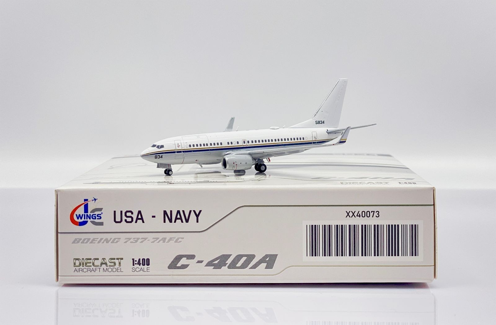 Jcwings US Navy Boeing C-40A Clipper Reg: 165834 1/400 XX40037 Japan