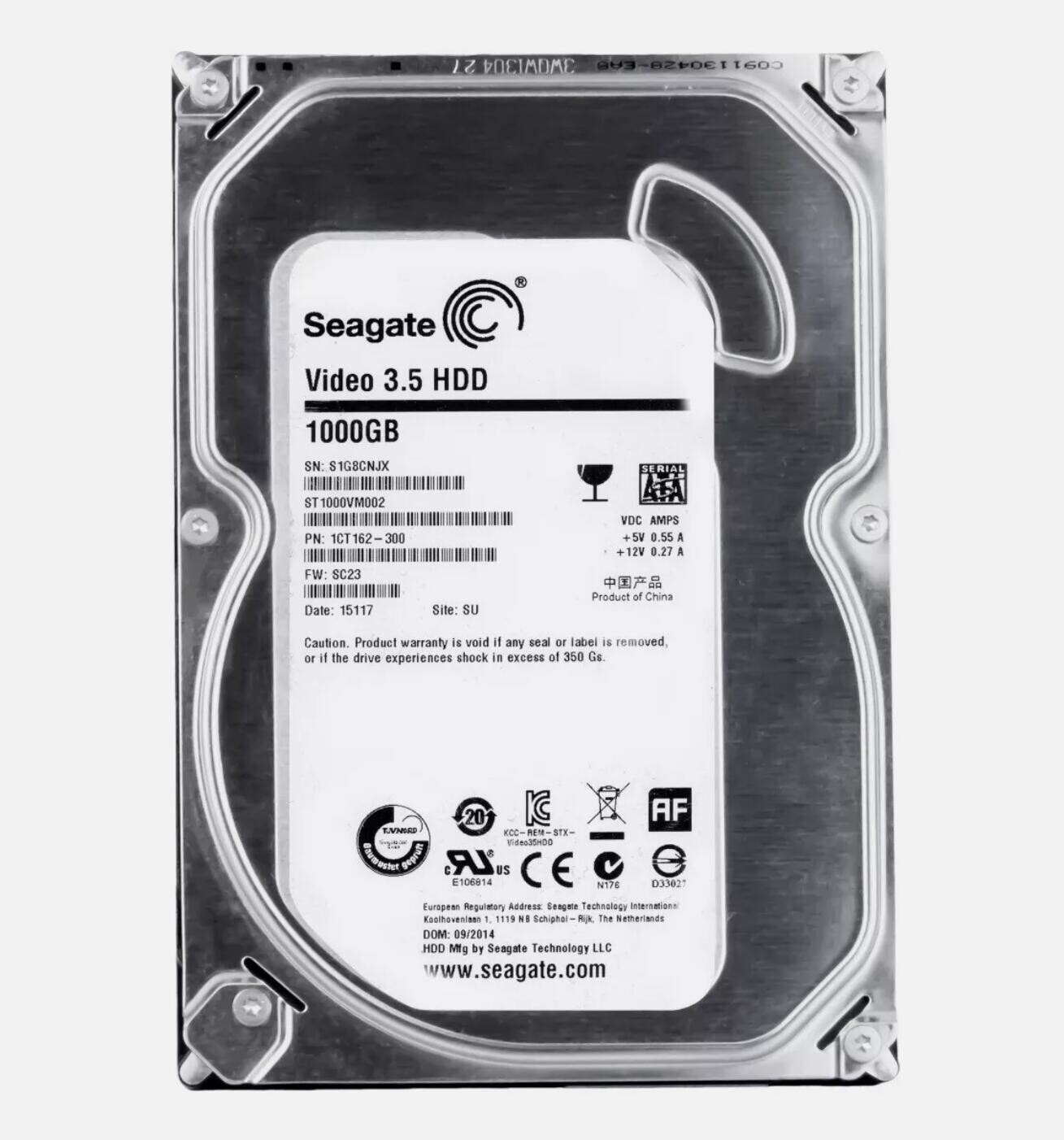 FOR Seagate ST1000VM002 Pipeline HD 5900RPM 1TB SATA 3.5\