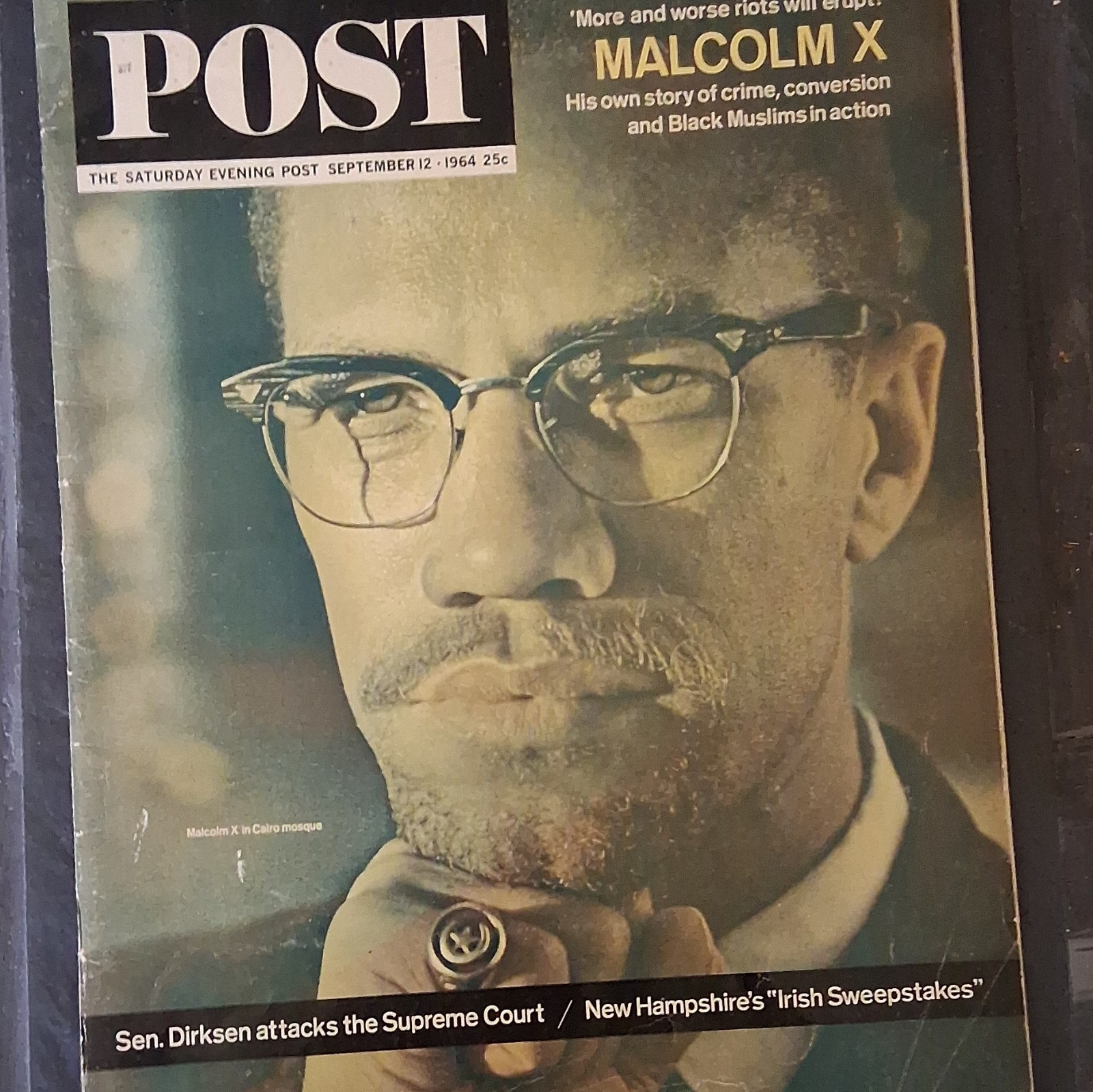 The Saturday Evening Post Sept 12 1964 Illustrated Weekly Magazine Malcolm X