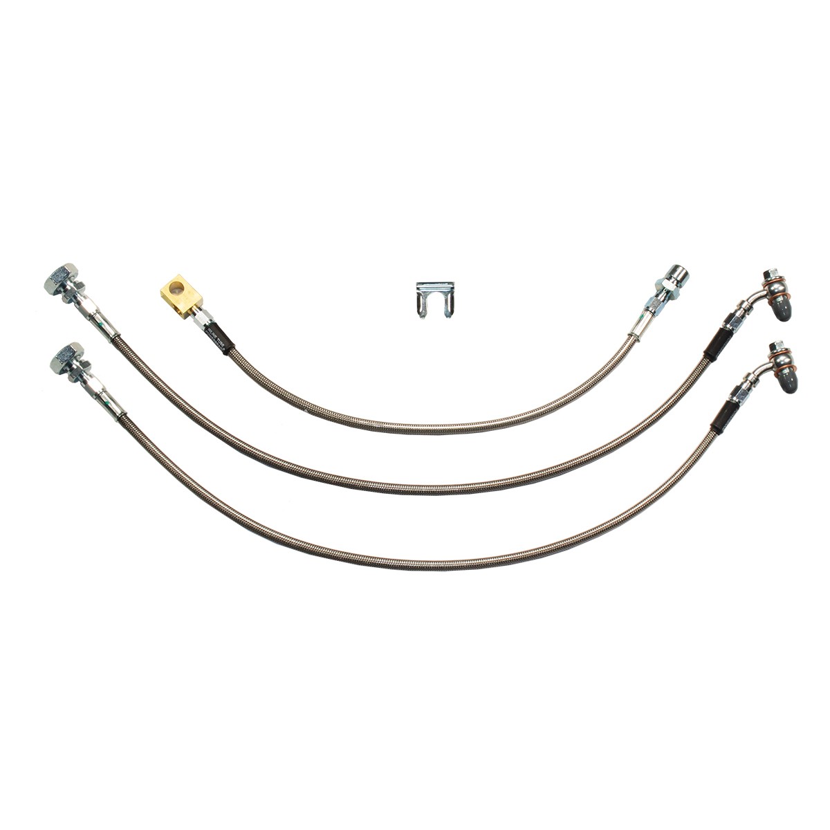 Stainless Braided Brake Hose Kit For 2-4\