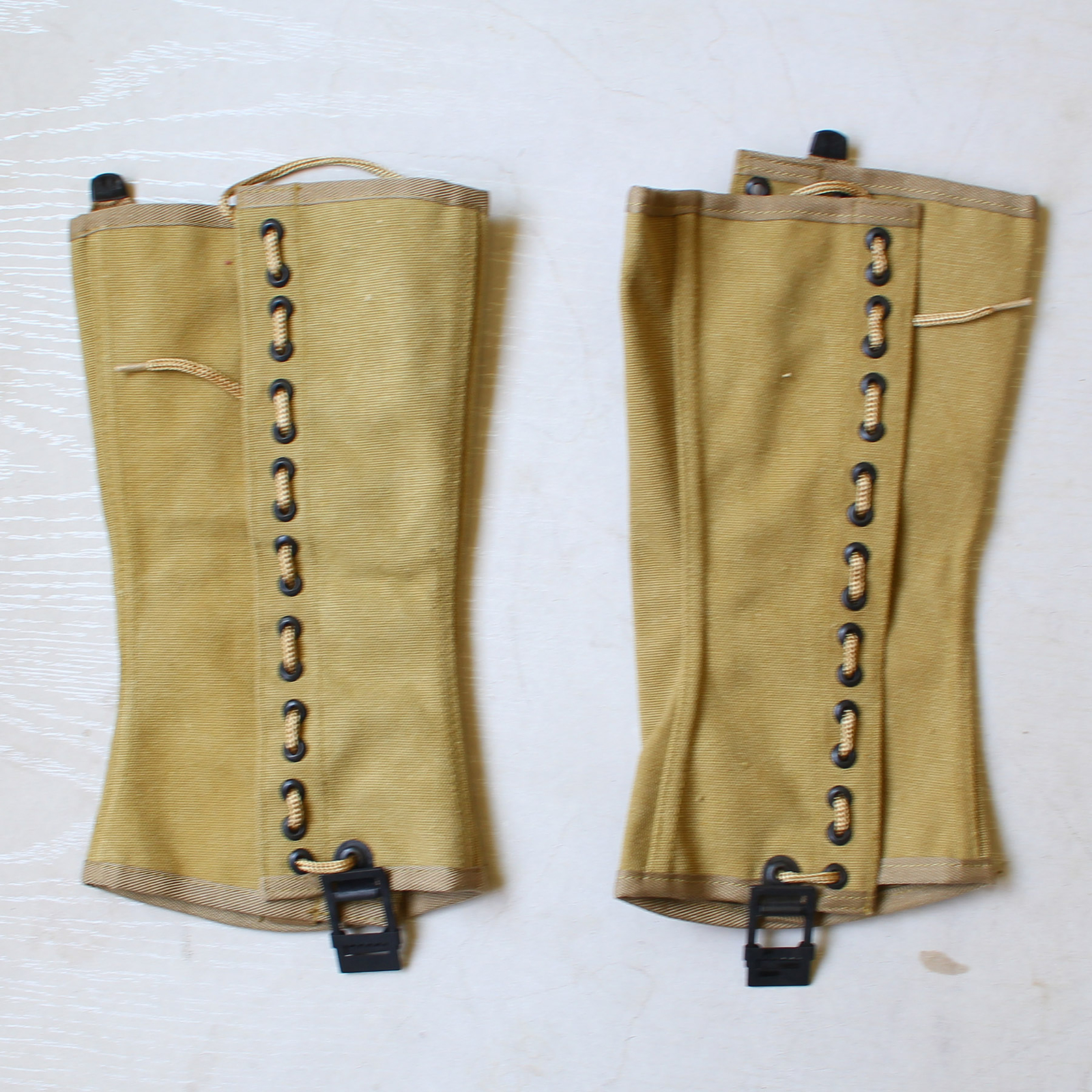 WW2 US ARMY M-1938 CANVAS GAITERS WRAPPINGS LEGGINGS WWII MILITARY