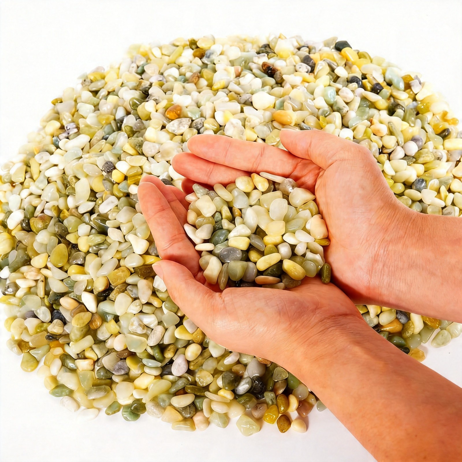GreatBuddy 5lb Jade Pebbles 3/8\