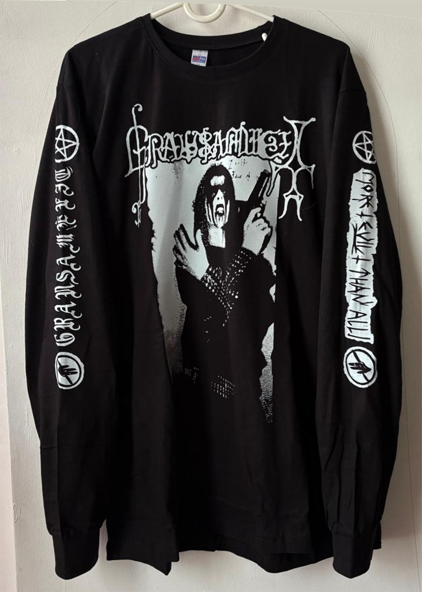 Grausamkeit – LongSleeve Tshirt with Back Print (Black Metal)