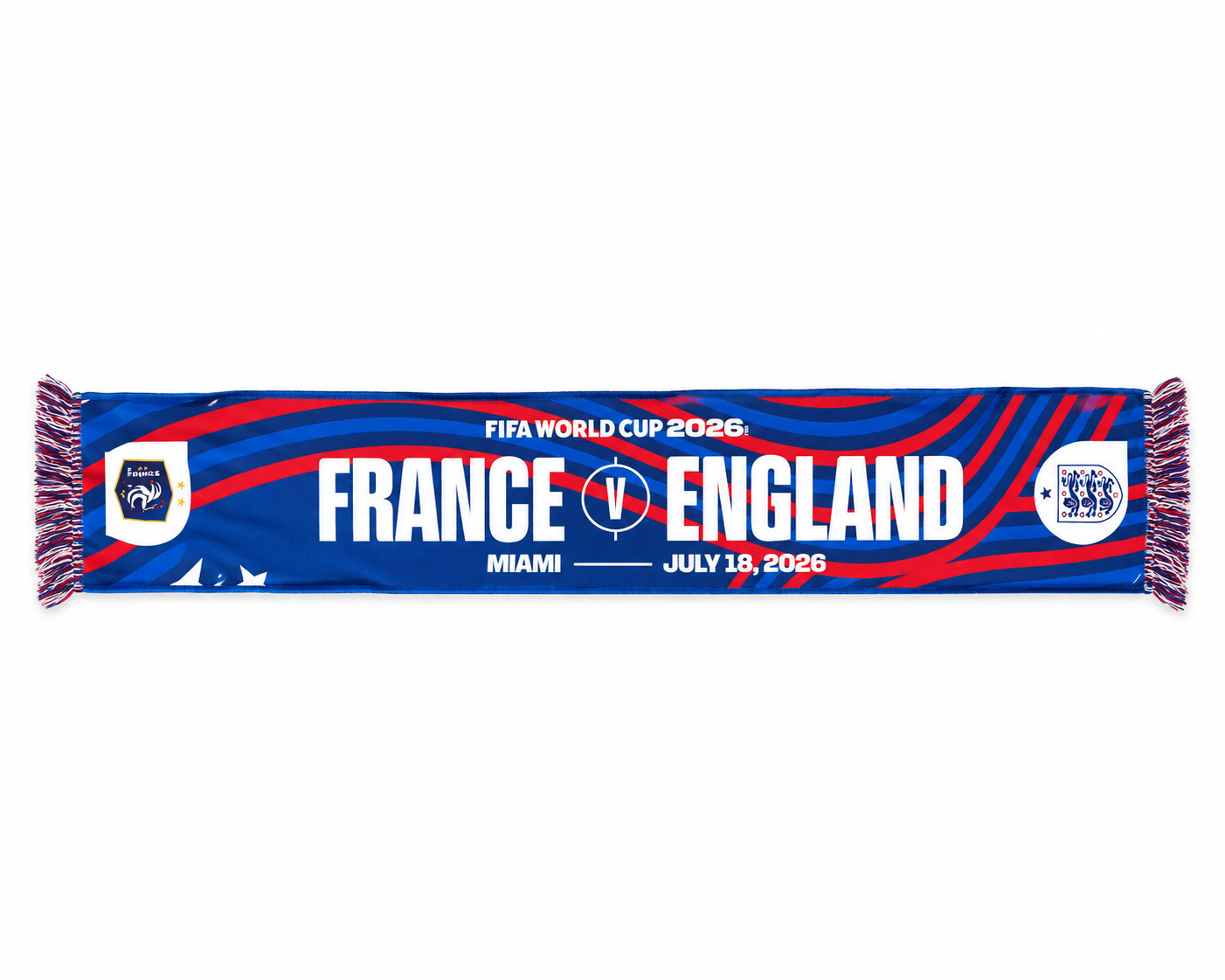 FIFA World Cup 2026 scarf england vs france