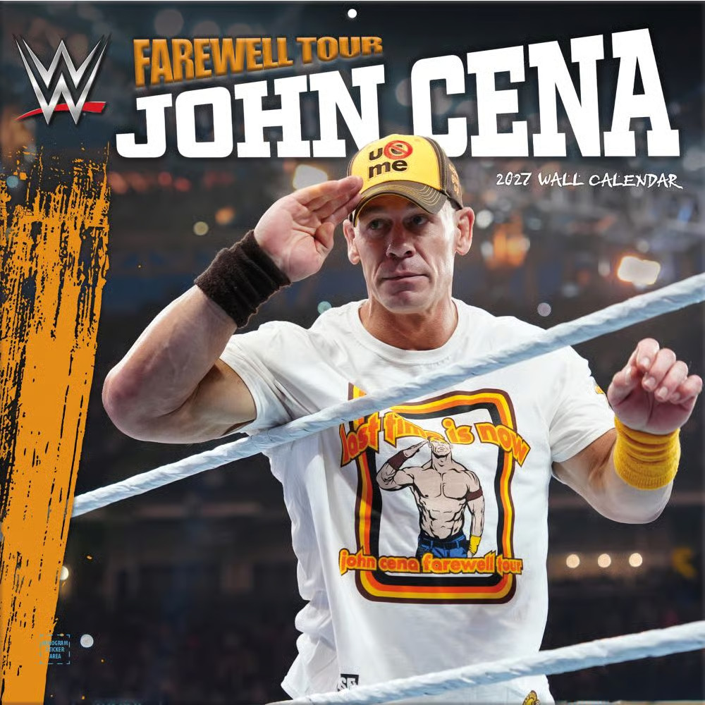 Lang Brands,  WWE John Cena Farewell Tour 2027 Wall Calendar