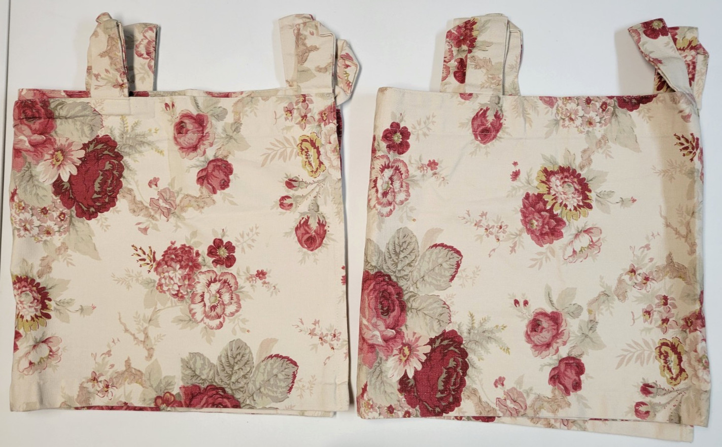 Waverly Garden Room 2 Red Rose Floral Tab Top 58 Waverly Garden Room 2 Red Rose Floral Tab Top 58